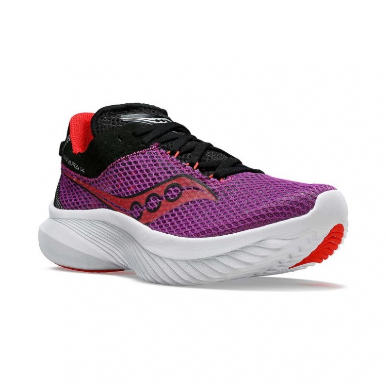 Saucony Kinvara 14 Laufschuhe Damen Lila | BERLIN LNSBQE