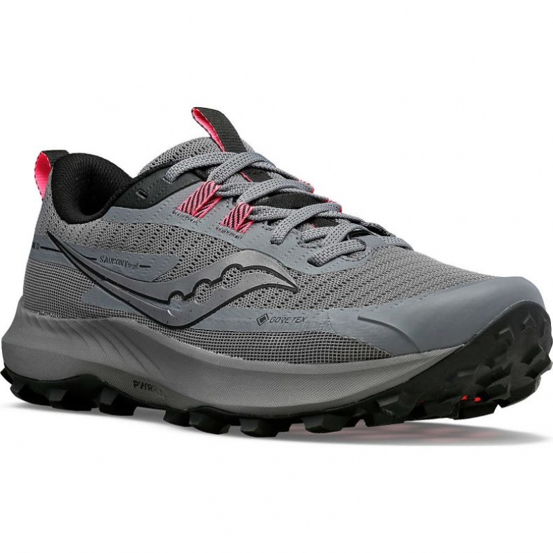 Saucony Peregrine 13 GTX Trailrunning Schuhe Damen Grau | BERLIN HQGYKZ
