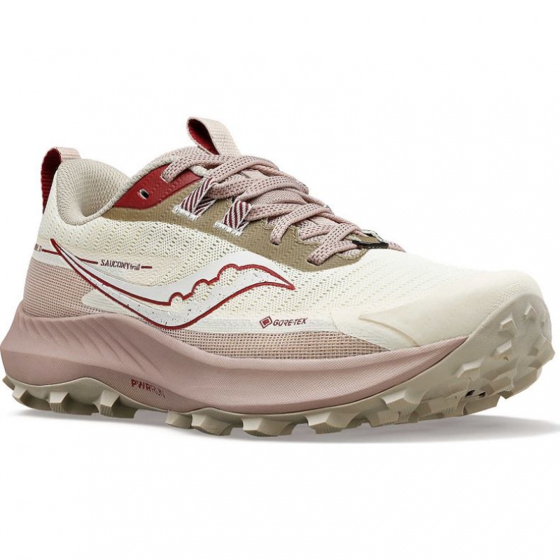 Saucony Peregrine 13 GTX Trailrunning Schuhe Damen Weiß | BERLIN ZBFWPU