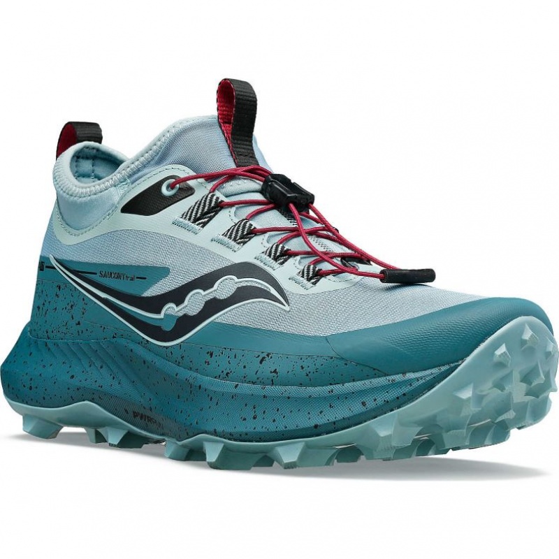 Saucony Peregrine 13 ST Trailrunning Schuhe Damen Türkis | BERLIN BDAIZO