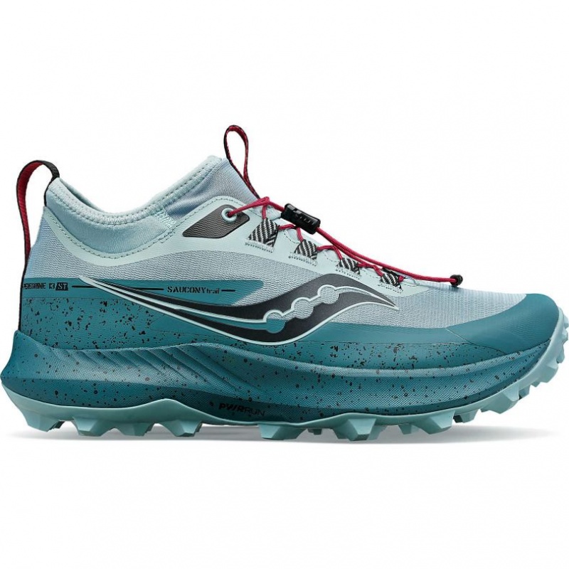 Saucony Peregrine 13 ST Trailrunning Schuhe Damen Türkis | BERLIN BDAIZO