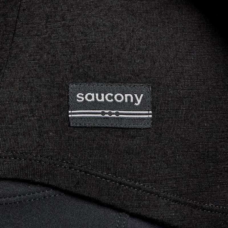 Saucony Peregrine Merino Long Sleeve T-Shirt Damen Schwarz | BERLIN YBLXIG