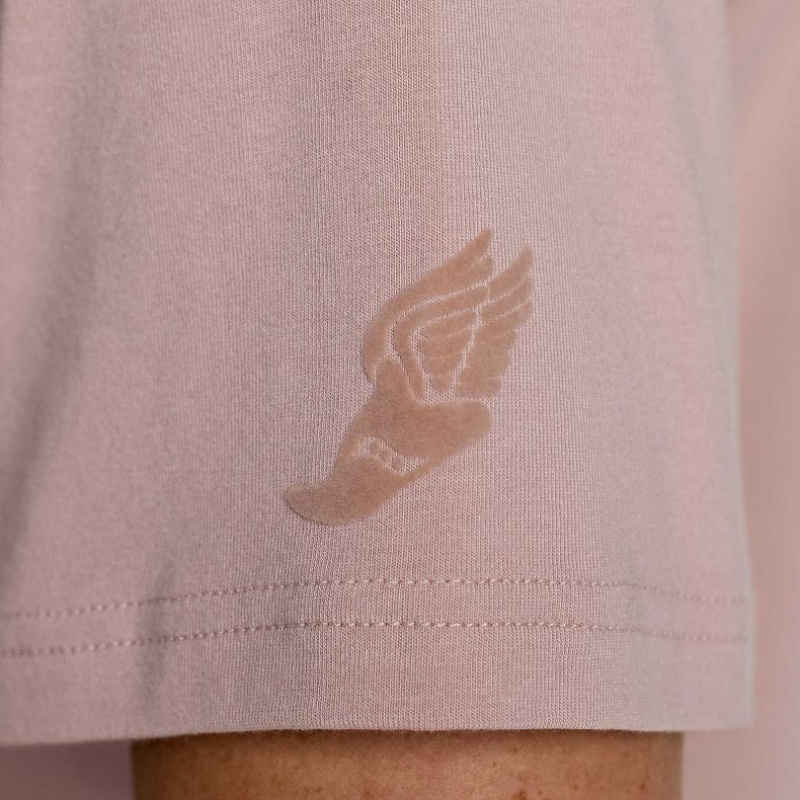 Saucony Recovery Boxy T-Shirt Damen Rosa | BERLIN BVZSPC