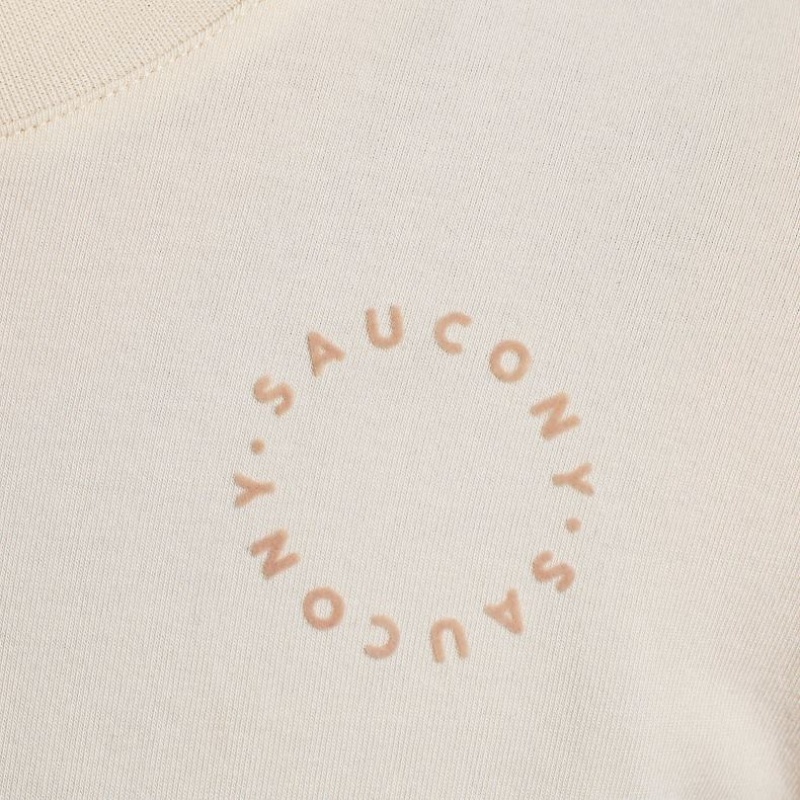 Saucony Recovery Boxy T-Shirt Damen Weiß | BERLIN SYPXOW