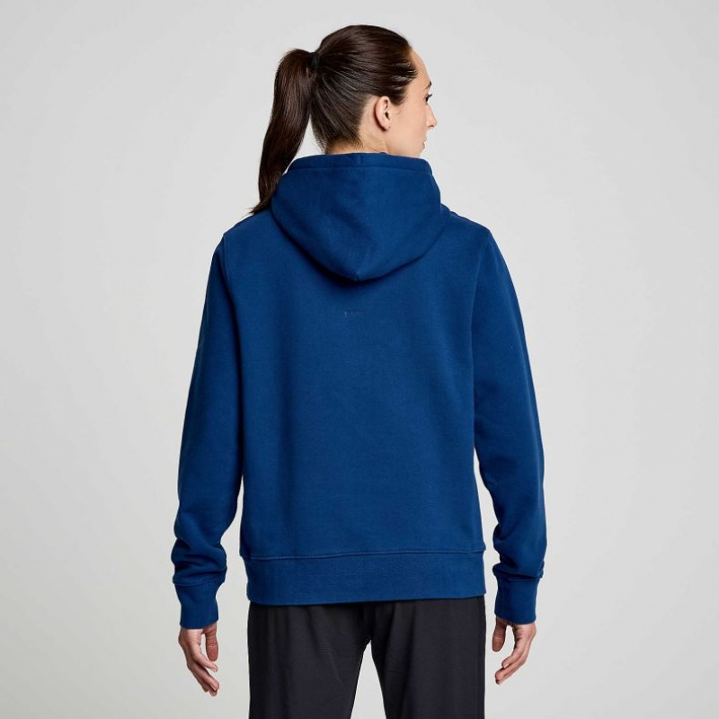 Saucony Recovery Hoodie Damen Indigo | BERLIN LQNOCF