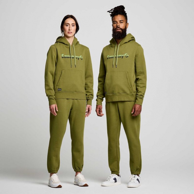 Saucony Recovery Hoodie Damen Olivgrün | BERLIN OZLYDN
