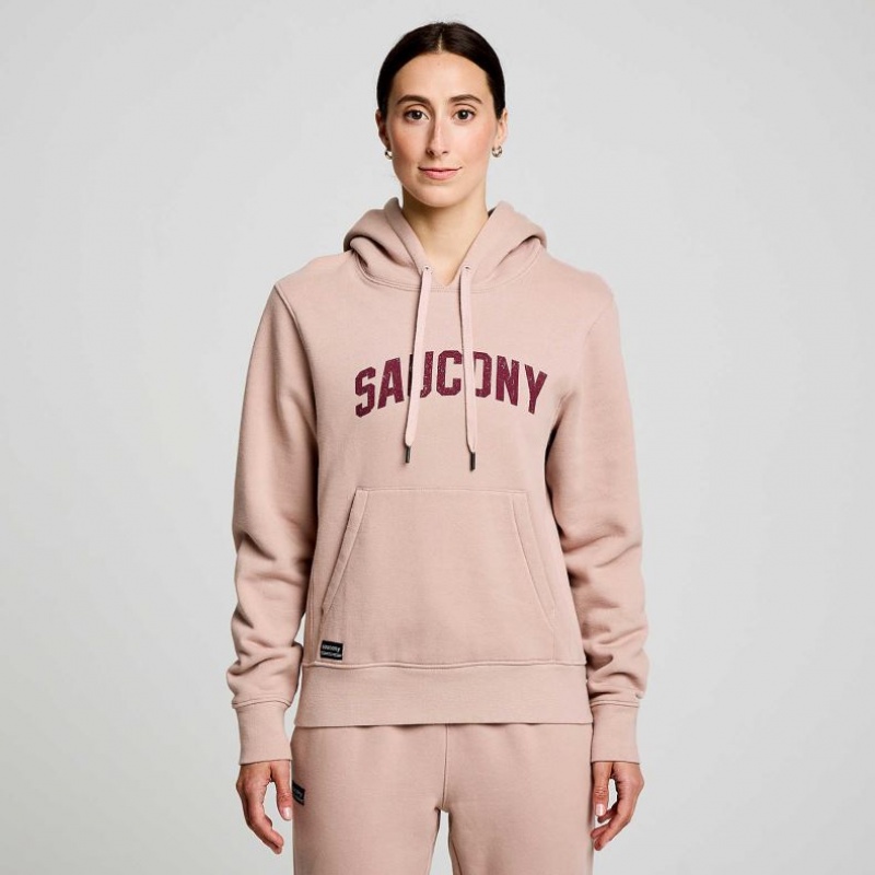 Saucony Recovery Hoodie Damen Rosa | BERLIN AWYSGC