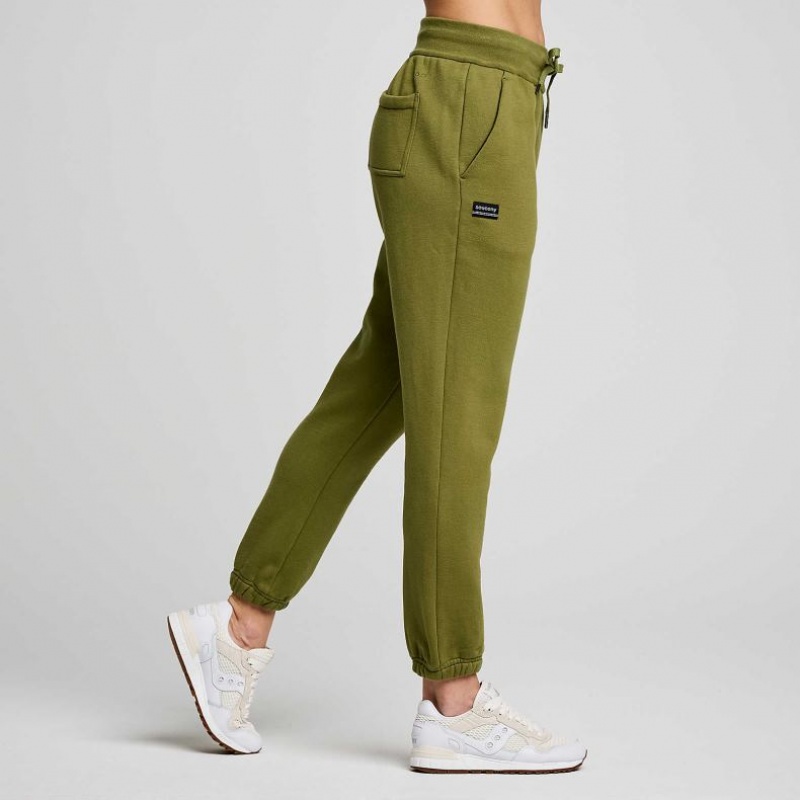 Saucony Recovery Jogginghose Damen Olivgrün | BERLIN TMUNKF