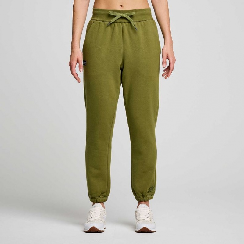 Saucony Recovery Jogginghose Damen Olivgrün | BERLIN TMUNKF