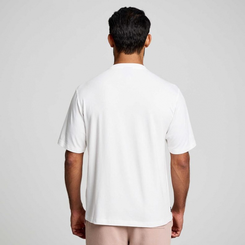 Saucony Recovery Kurzes Sleeve T-Shirt Herren Weiß | BERLIN FQVGOT