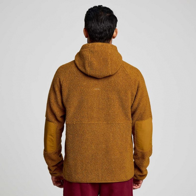 Saucony Recovery Sherpa Pullover Hoodie Herren Braun | BERLIN DRBGEO