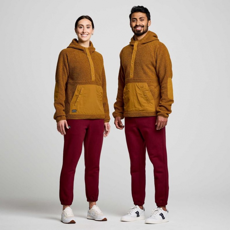 Saucony Recovery Sherpa Pullover Hoodie Herren Braun | BERLIN DRBGEO