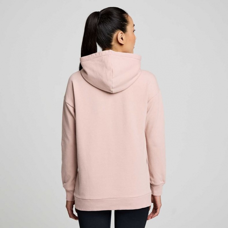 Saucony Recovery Zip Tunic Hoodie Damen Rosa | BERLIN NLAGFY