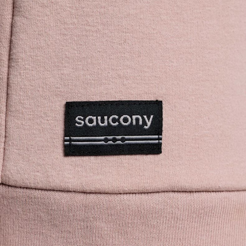 Saucony Recovery Zip Tunic Hoodie Damen Rosa | BERLIN NLAGFY
