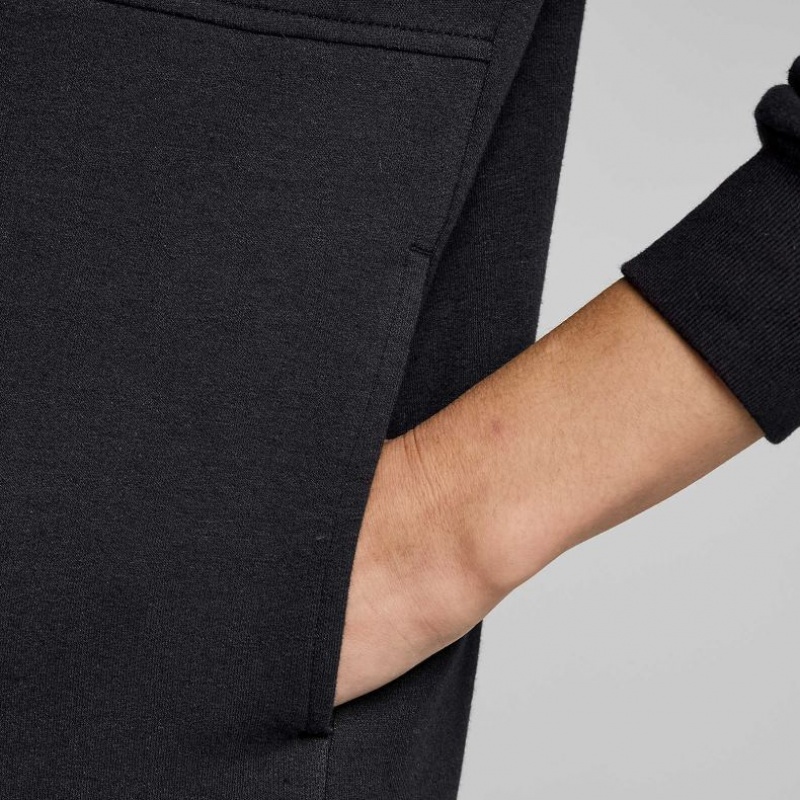 Saucony Recovery Zip Tunic Hoodie Damen Schwarz | BERLIN NADFPU