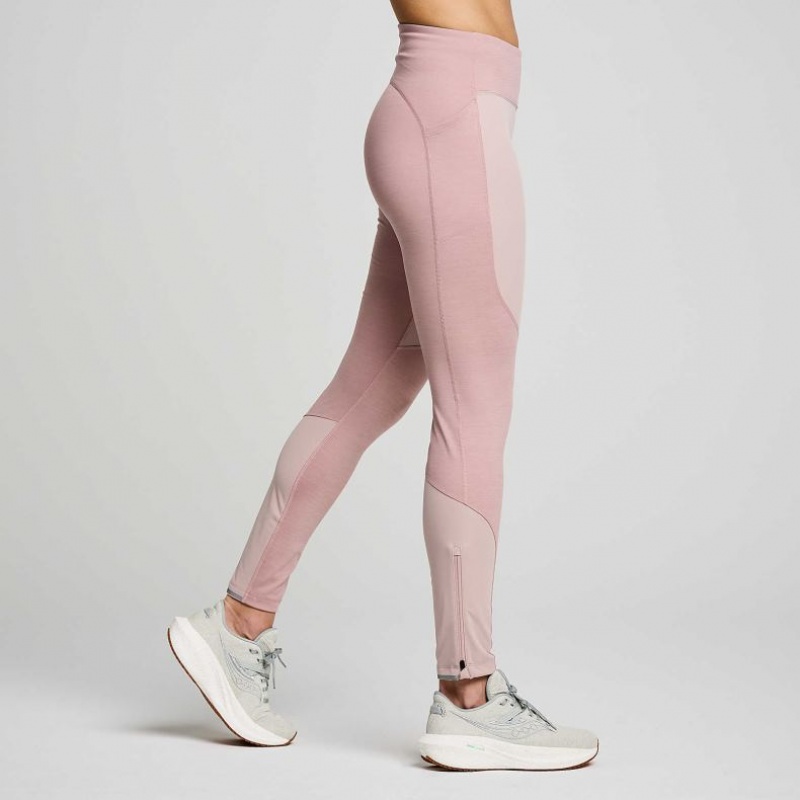 Saucony Runshield Strumpfhose Damen Rosa | BERLIN GVLQNE