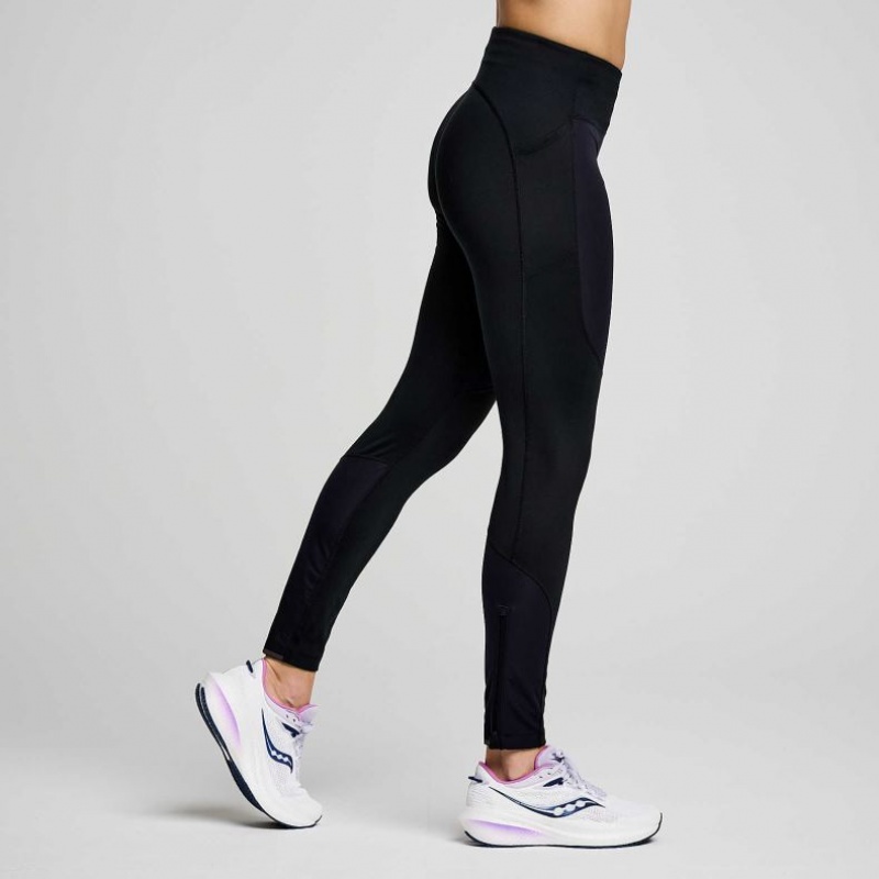 Saucony Runshield Strumpfhose Damen Schwarz | BERLIN FMLIBV