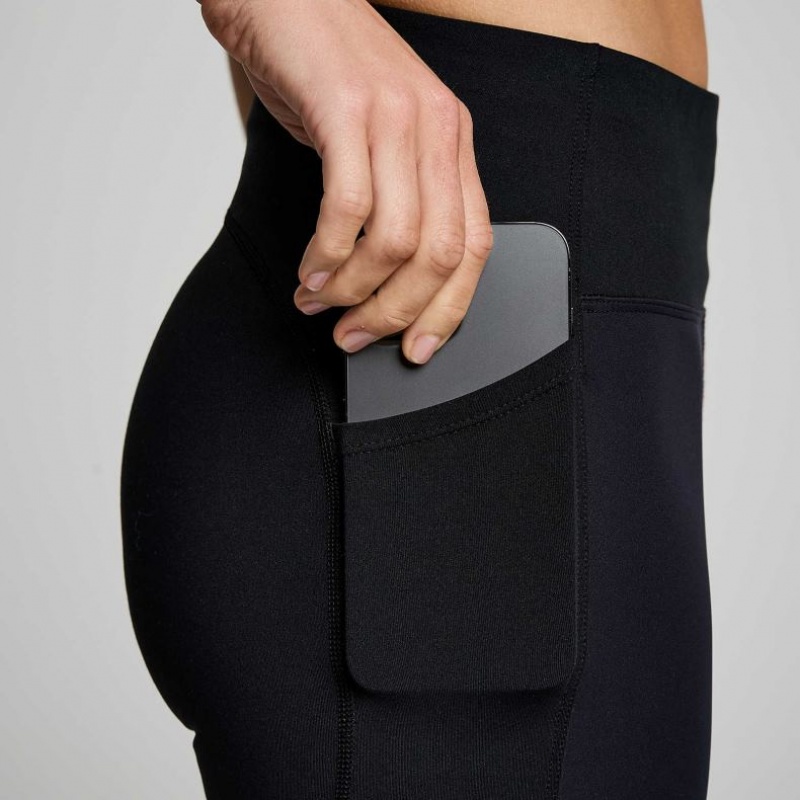 Saucony Runshield Strumpfhose Damen Schwarz | BERLIN FMLIBV