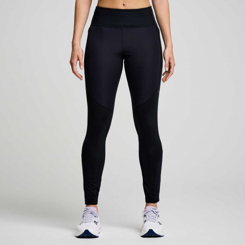 Saucony Runshield Strumpfhose Damen Schwarz | BERLIN FMLIBV