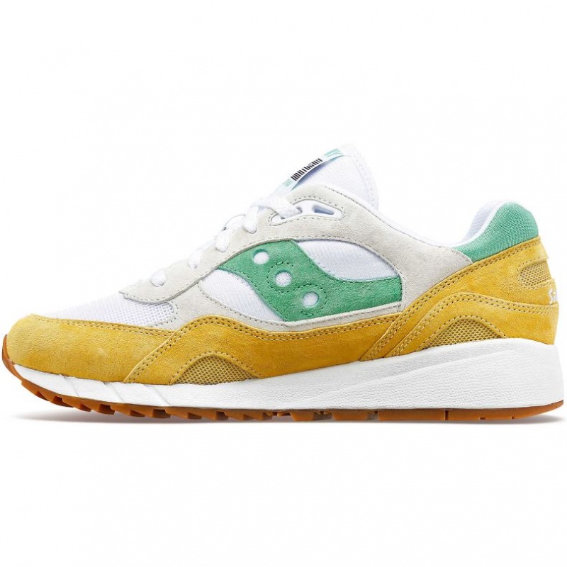 Saucony Shadow 6000 Sneaker Herren Weiß Gelb Grün | BERLIN PZDQKL