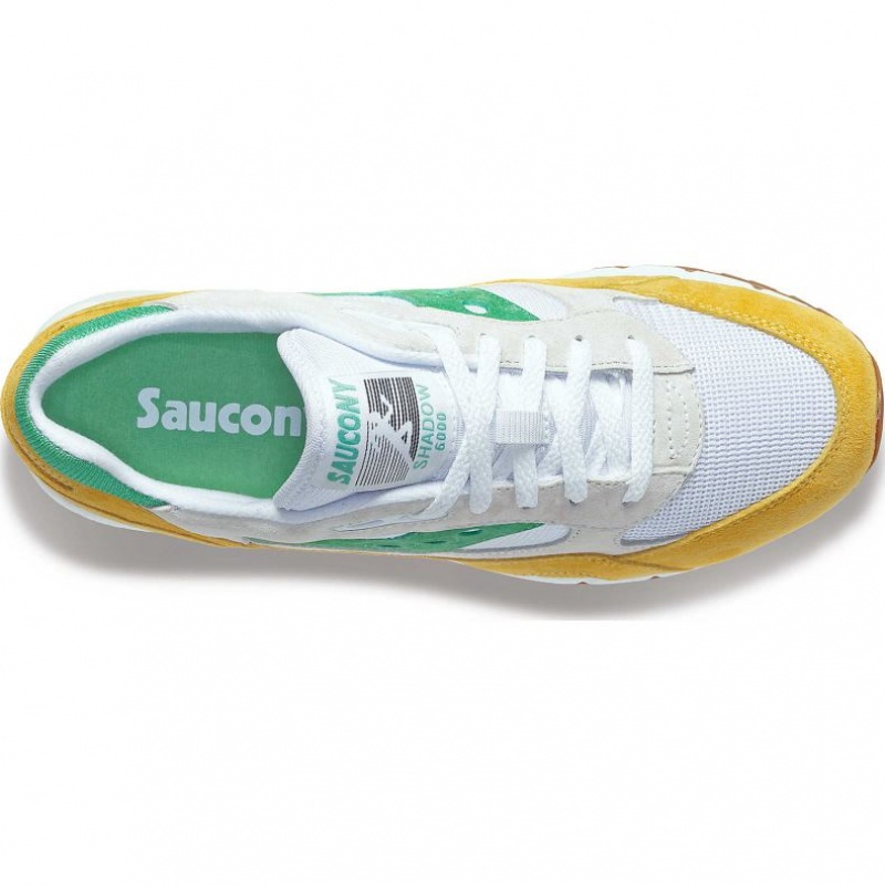 Saucony Shadow 6000 Sneaker Herren Weiß Gelb Grün | BERLIN PZDQKL