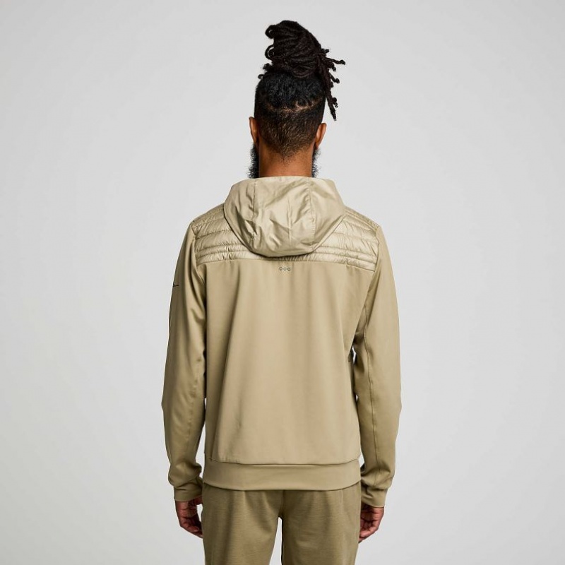 Saucony Solstice Oysterpuff Hoodie Herren Olivgrün | BERLIN XKZTVO