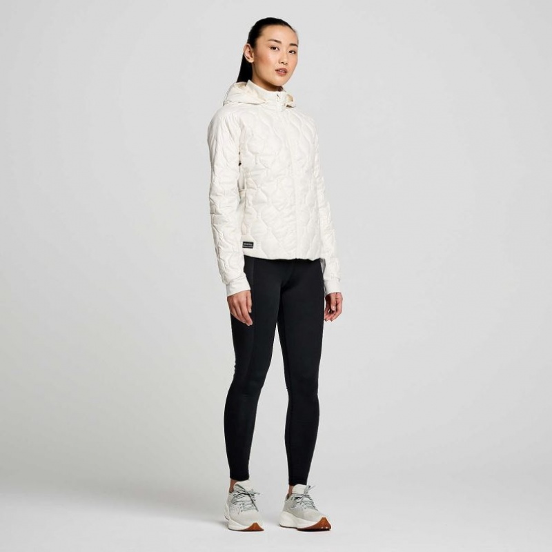 Saucony Solstice Oysterpuff Jacke Damen Weiß | BERLIN YNXGEA