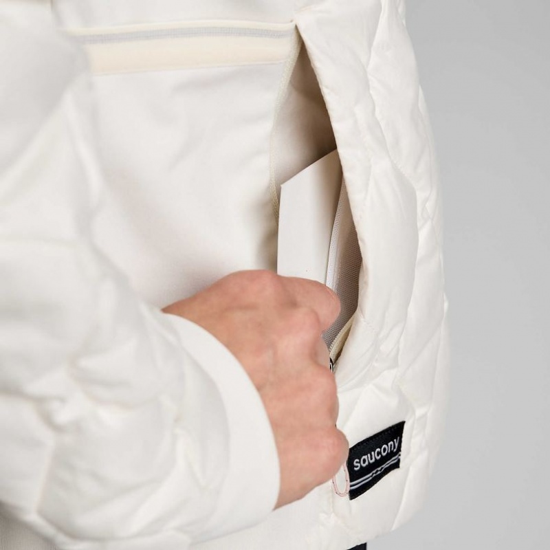 Saucony Solstice Oysterpuff Jacke Damen Weiß | BERLIN YNXGEA