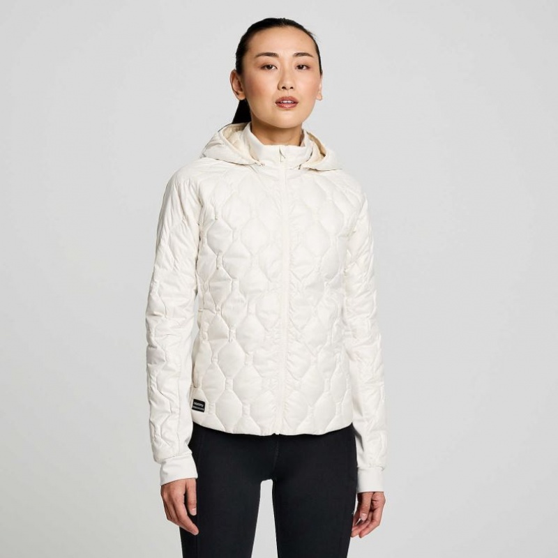 Saucony Solstice Oysterpuff Jacke Damen Weiß | BERLIN YNXGEA