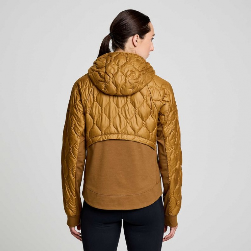 Saucony Solstice Oysterpuff Jacke Damen Braun | BERLIN QDGNXZ
