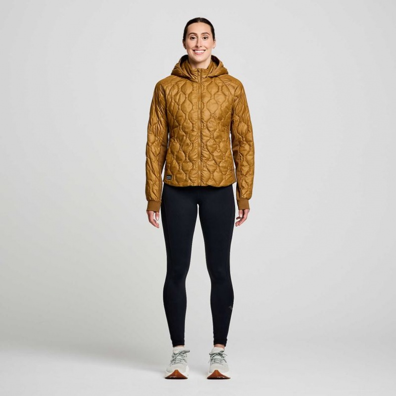 Saucony Solstice Oysterpuff Jacke Damen Braun | BERLIN QDGNXZ