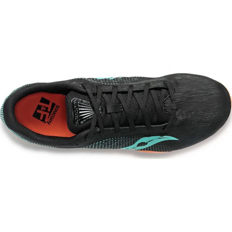Saucony Spitfire 5 Leichtathletikschuhe Herren Schwarz Türkis | BERLIN VWSUTL
