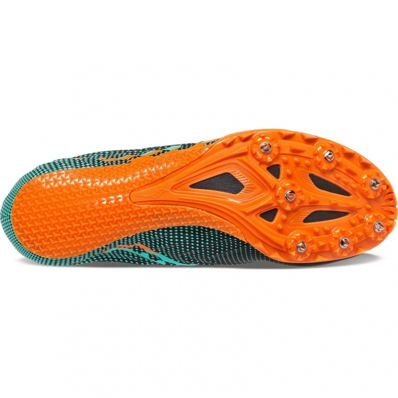 Saucony Spitfire 5 Leichtathletikschuhe Herren Schwarz Türkis | BERLIN VWSUTL