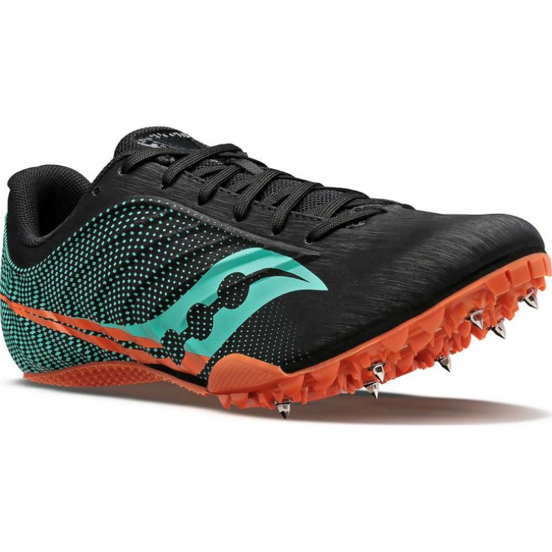 Saucony Spitfire 5 Leichtathletikschuhe Herren Schwarz Türkis | BERLIN VWSUTL