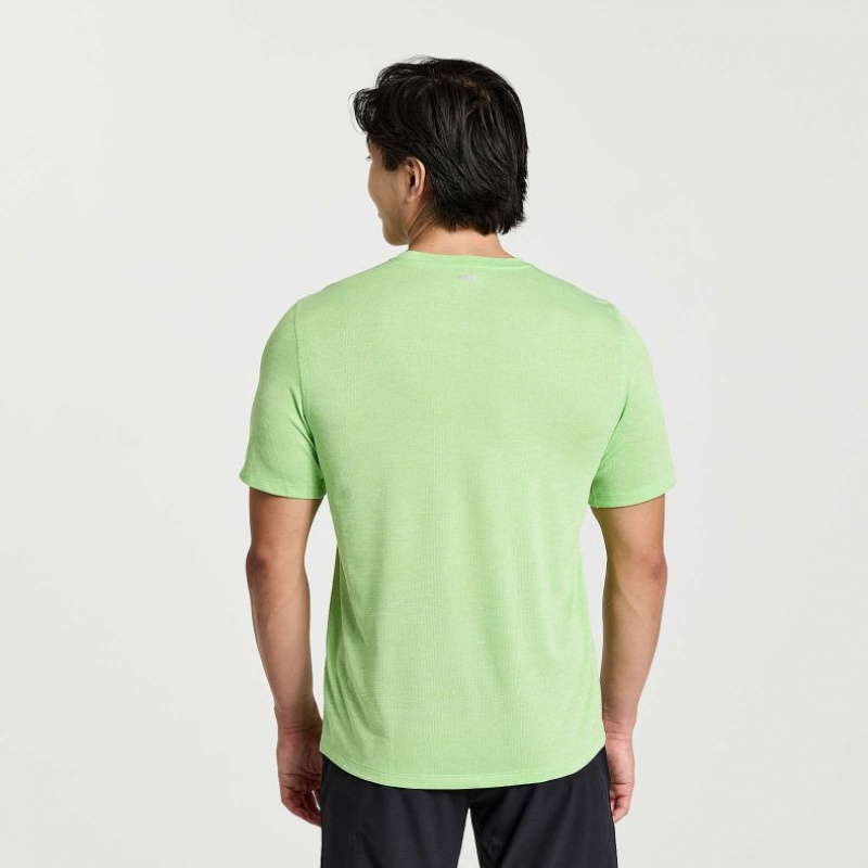 Saucony Stopwatch Kurzes Sleeve T-Shirt Herren Mintfarben | BERLIN XLUPNC