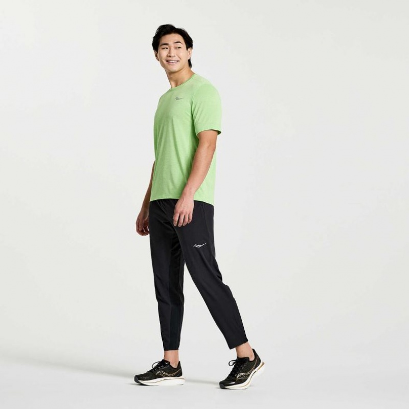 Saucony Stopwatch Kurzes Sleeve T-Shirt Herren Mintfarben | BERLIN XLUPNC