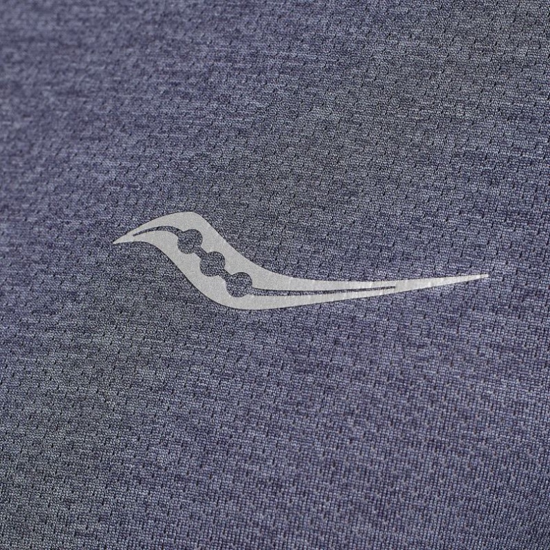 Saucony Stopwatch Kurzes Sleeve T-Shirt Herren Blau | BERLIN ZRHJKV