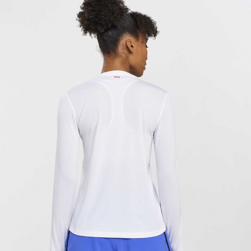 Saucony Stopwatch Long Sleeve T-Shirt Damen Weiß | BERLIN XCBYAN