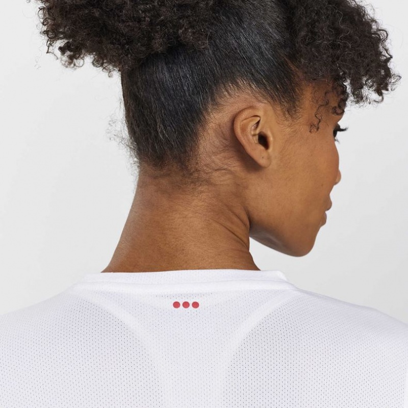 Saucony Stopwatch Long Sleeve T-Shirt Damen Weiß | BERLIN XCBYAN
