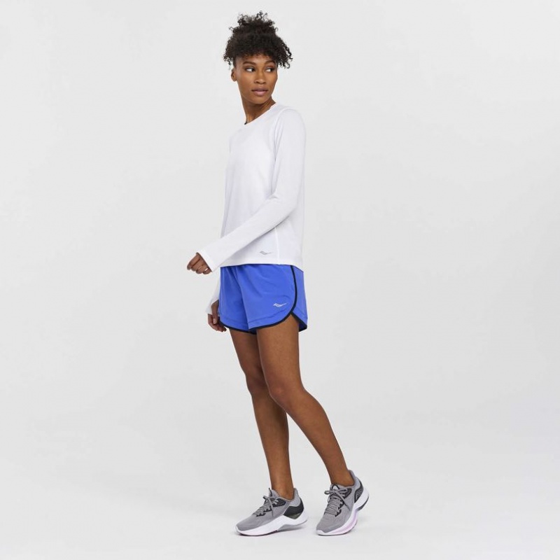 Saucony Stopwatch Long Sleeve T-Shirt Damen Weiß | BERLIN XCBYAN
