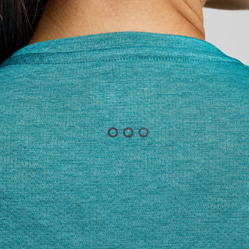 Saucony Stopwatch Long Sleeve T-Shirt Damen Türkis | BERLIN SZJDGC