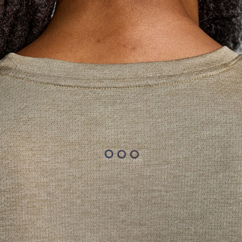 Saucony Stopwatch Long Sleeve T-Shirt Herren Khaki | BERLIN ZPIEVS
