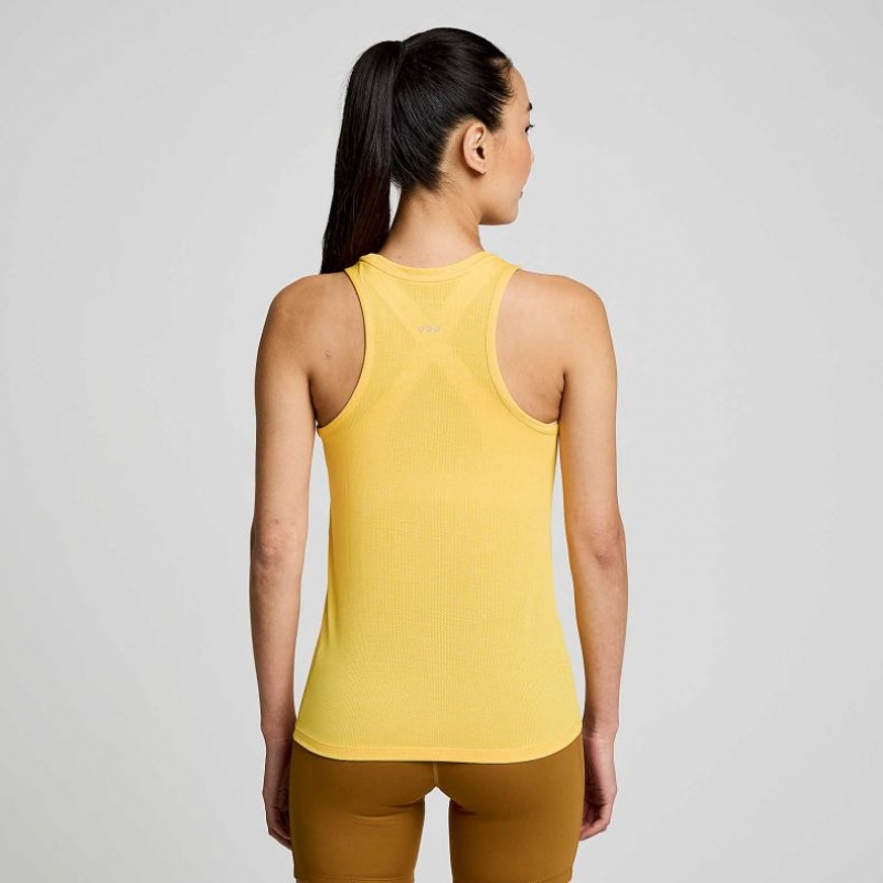 Saucony Stopwatch Muskelshirt Damen Gelb | BERLIN RTJWGN