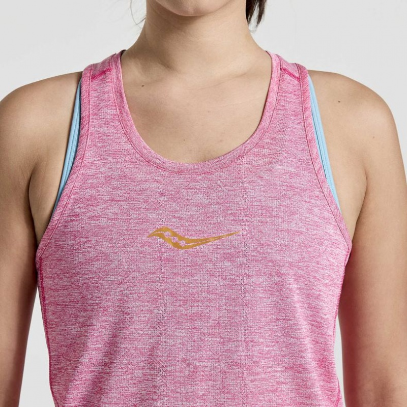 Saucony Stopwatch Muskelshirt Damen Lila | BERLIN ERMNBQ