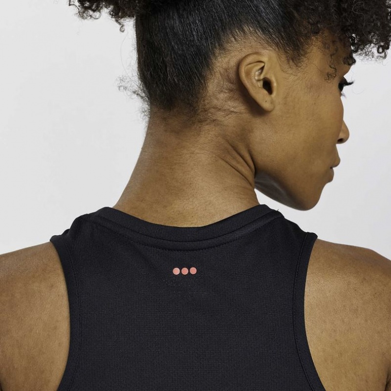 Saucony Stopwatch Muskelshirt Damen Schwarz | BERLIN ECFALW
