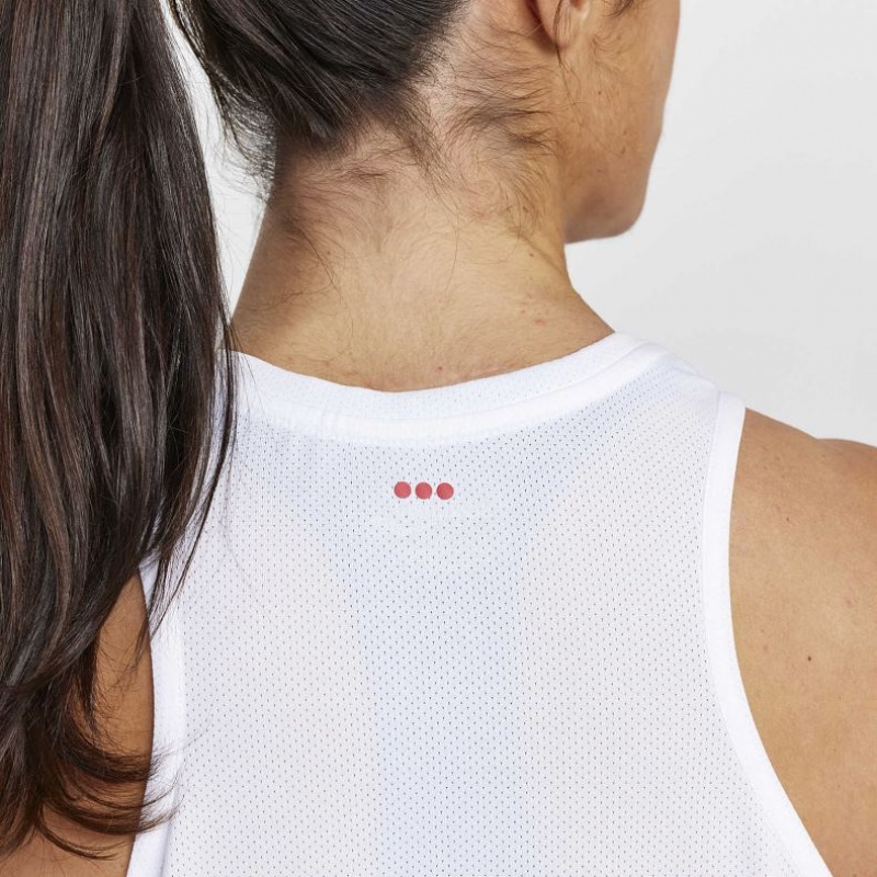 Saucony Stopwatch Muskelshirt Damen Weiß | BERLIN TLYEGX