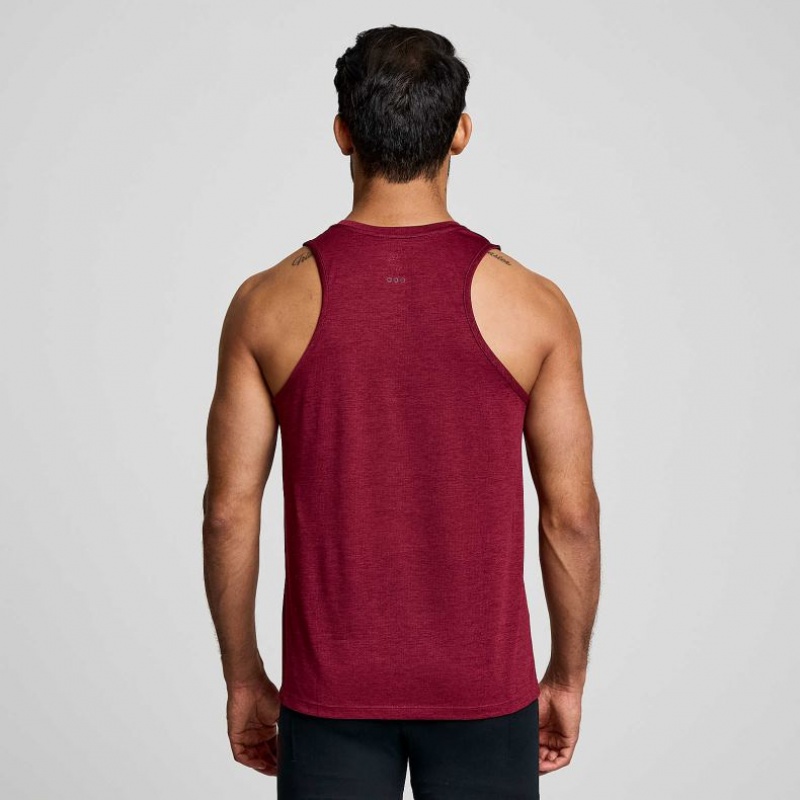Saucony Stopwatch Muskelshirt Herren Bordeaux | BERLIN QSUEMO