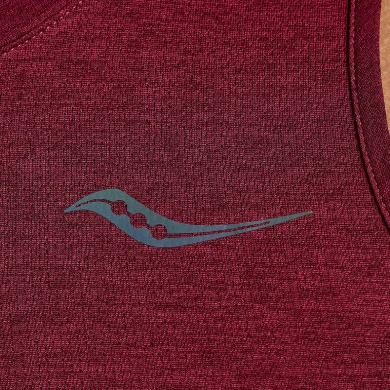 Saucony Stopwatch Muskelshirt Herren Bordeaux | BERLIN QSUEMO