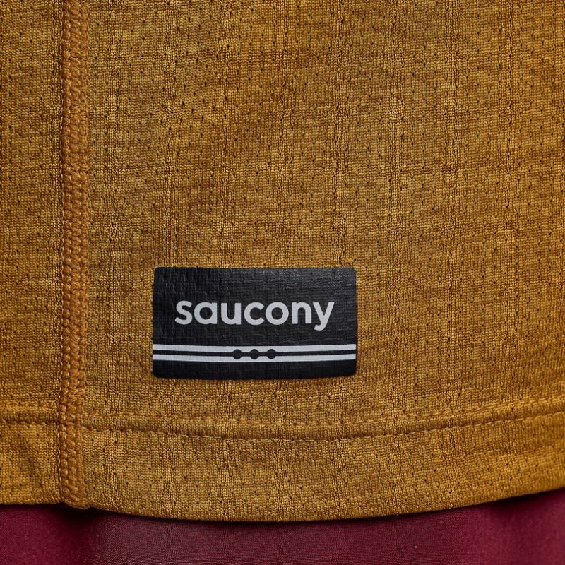 Saucony Stopwatch Muskelshirt Herren Braun | BERLIN PCKSZX