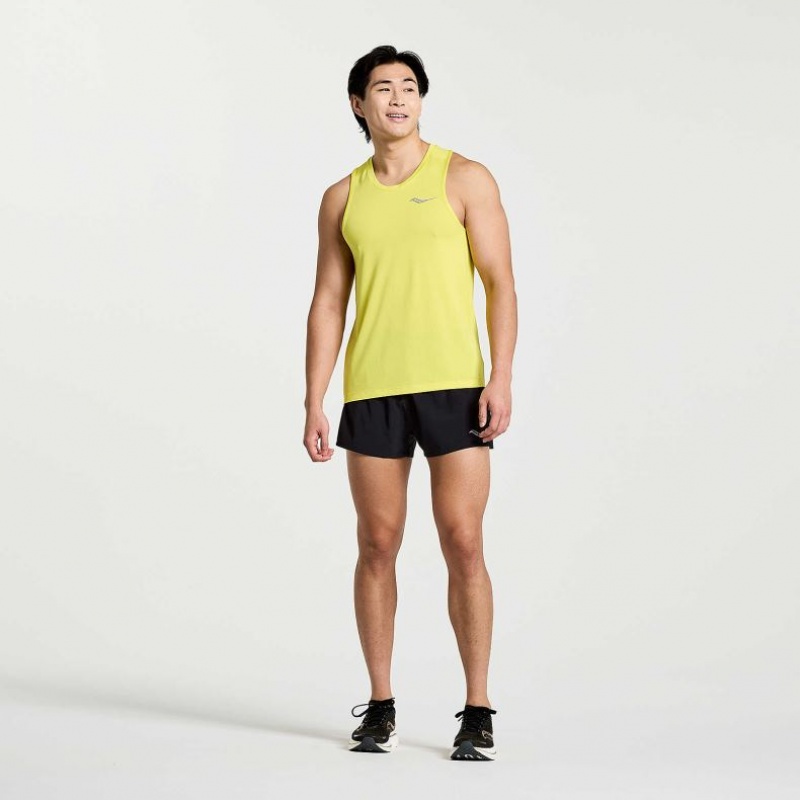 Saucony Stopwatch Muskelshirt Herren Gelb | BERLIN PODLHW